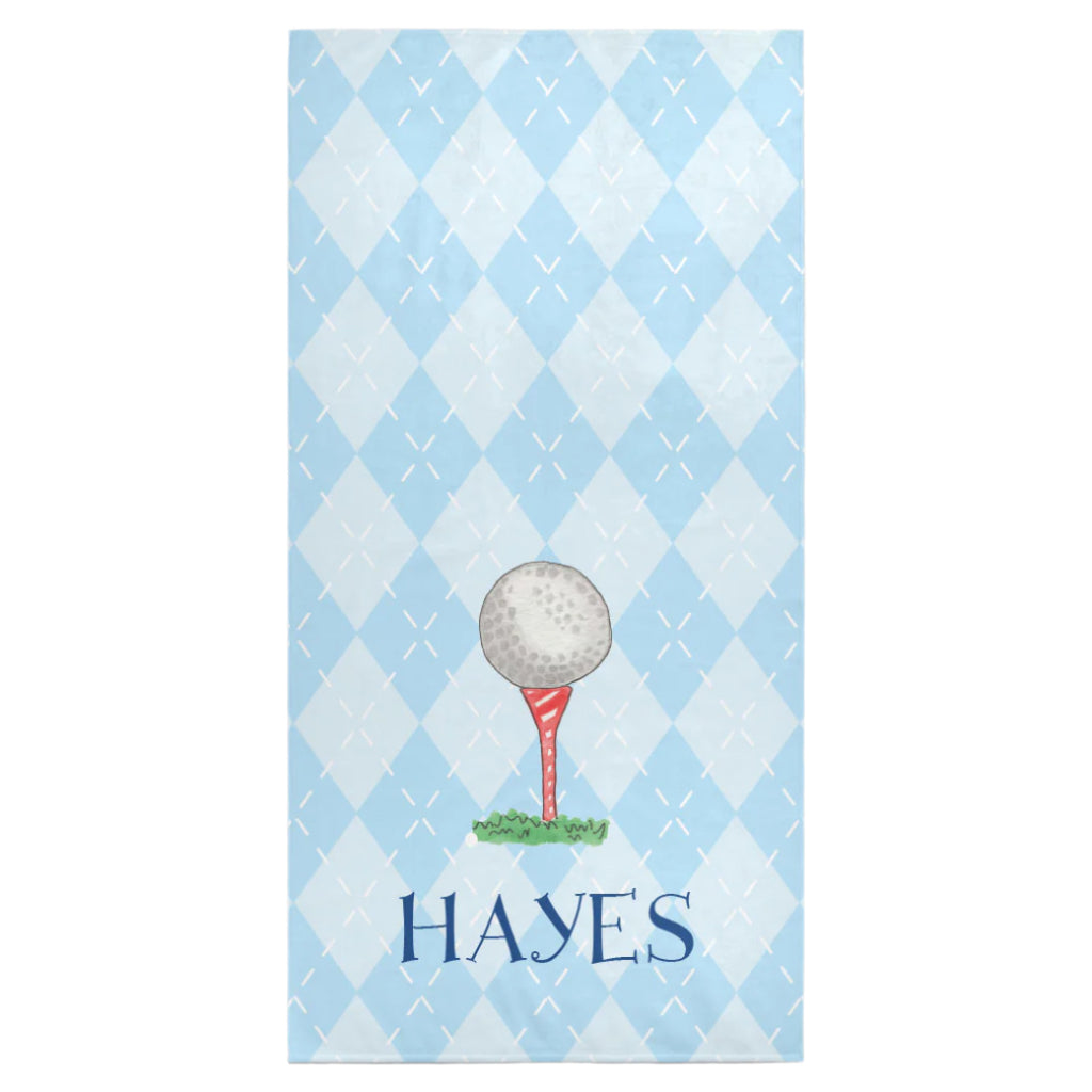 Tee Time beach towel