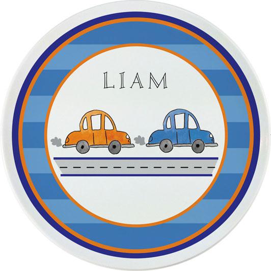 Vroom Vroom Kids Plate - Kelly Hughes Designs