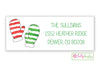 Warm Woolen Mittens address label - Kelly Hughes Designs