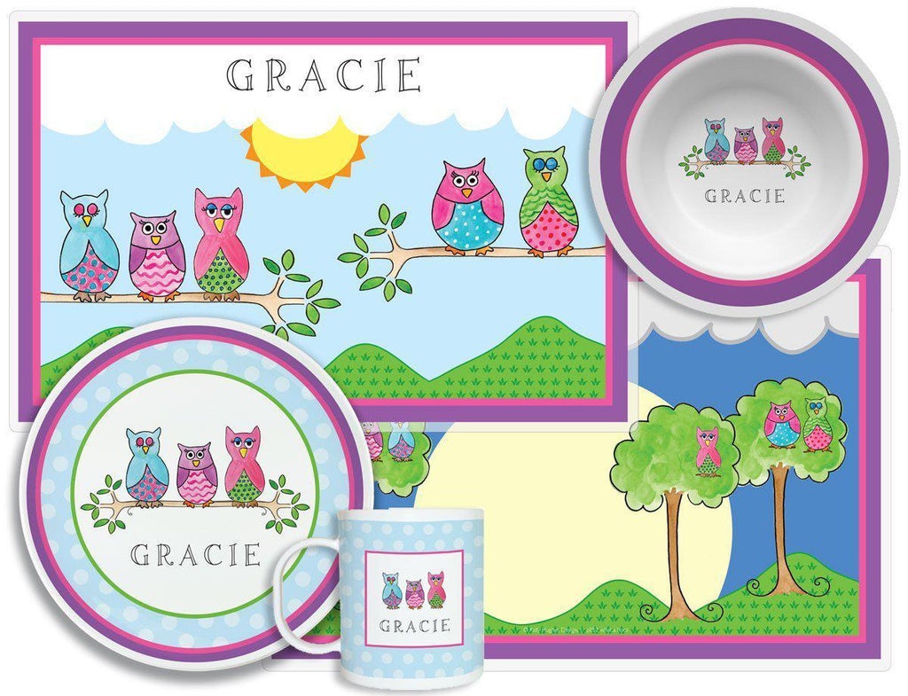What a Hoot Kids Dinnerware - Kelly Hughes Designs