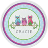 What a Hoot Kids Plate - Kelly Hughes Designs