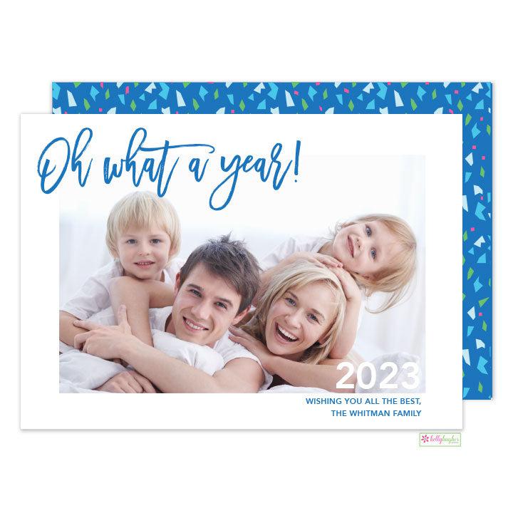 What a Year holiday card - Kelly Hughes Designs