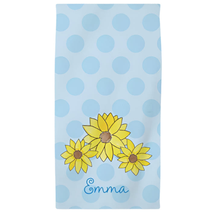 Wildflowers Kids beach towel - Kelly Hughes Designs