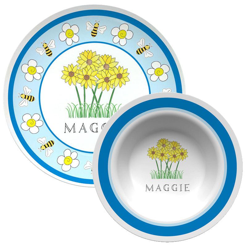 Wildflowers Kids Dinnerware - Kelly Hughes Designs
