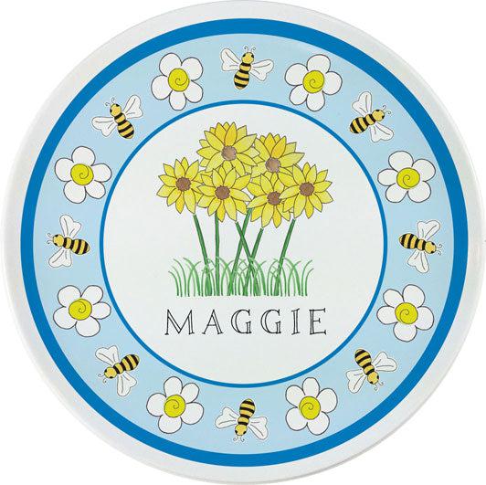 Wildflowers Kids Plate - Kelly Hughes Designs