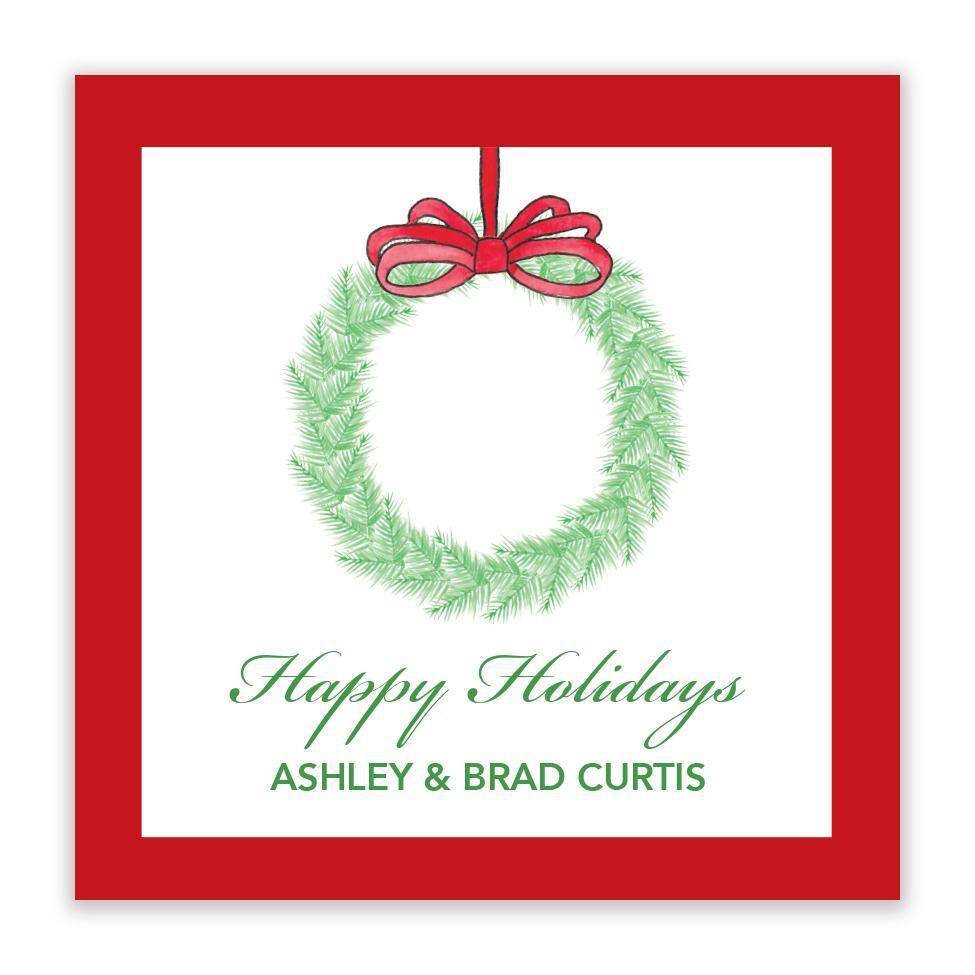 Winter Pine gift sticker - Kelly Hughes Designs