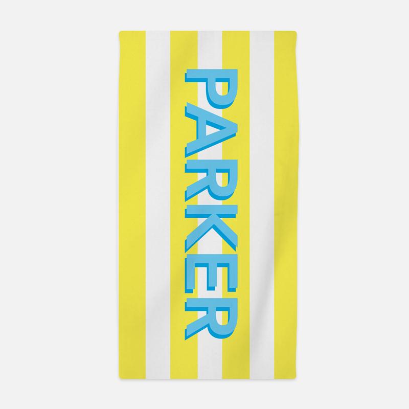Yellow Stripes beach towel - Kelly Hughes Designs