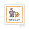 Zoo Friends Kids Gift Stickers - Kelly Hughes Designs
